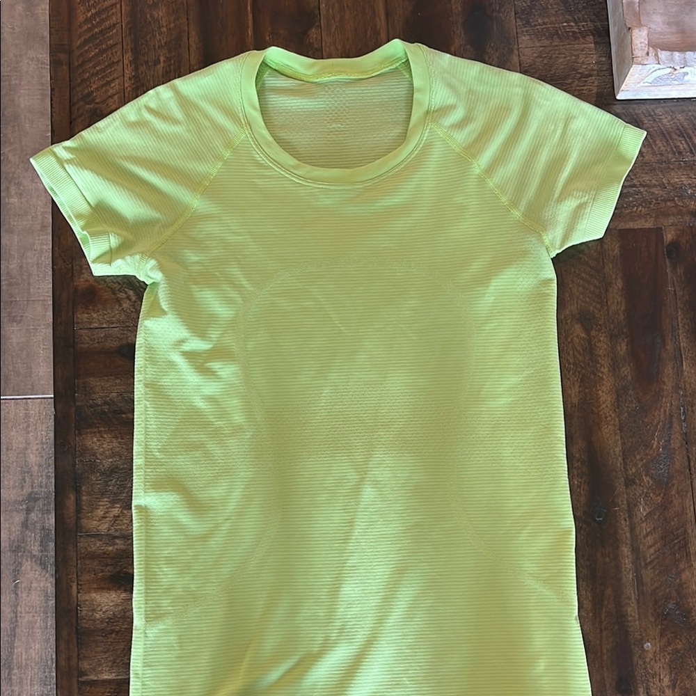 Lululemon Athletica Lime Green Short Sleeve Tee